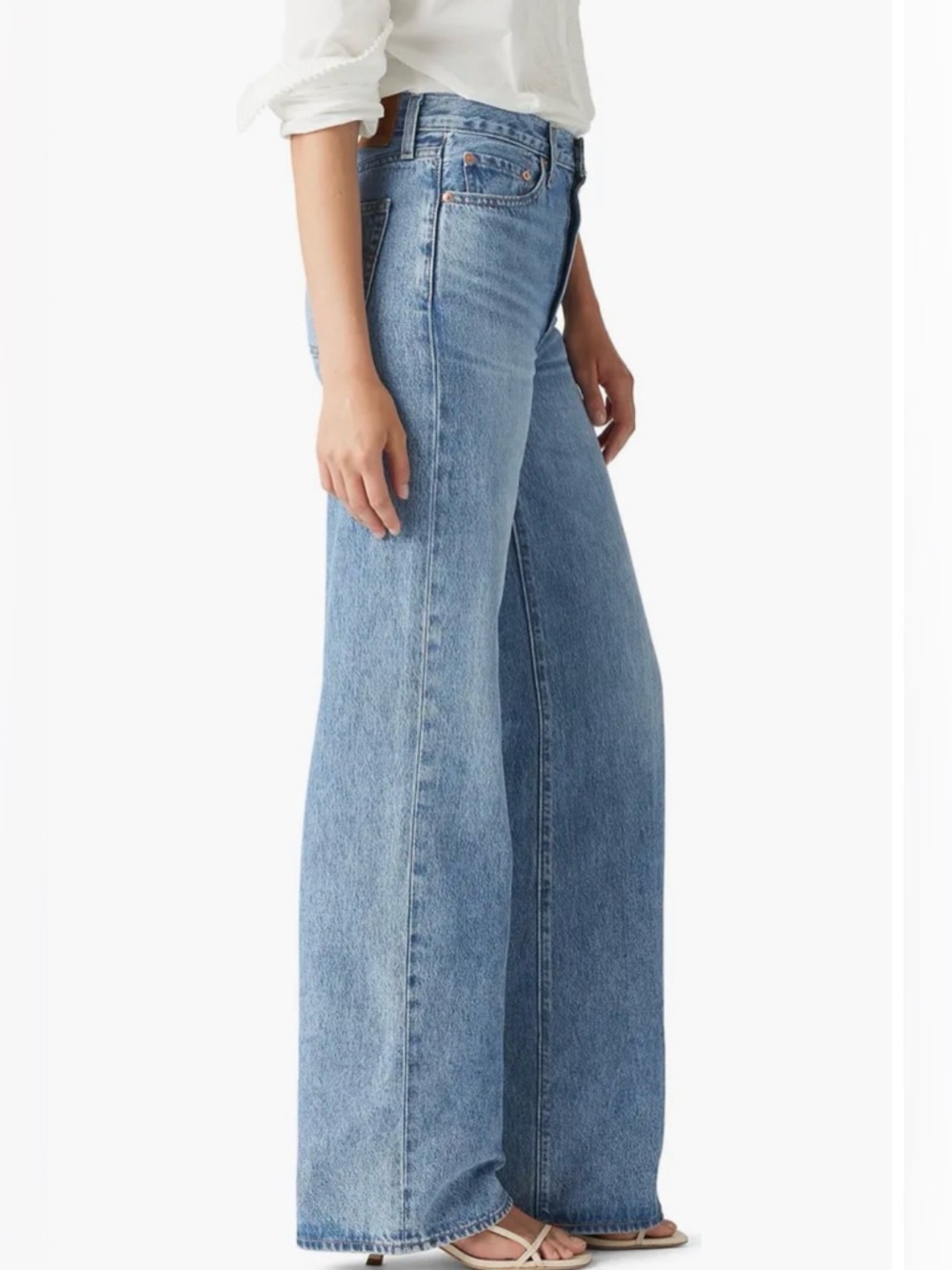 Levi's Ribcage High Waist Wide Leg Jeans NWT 32X32 - Picture 3 of 10